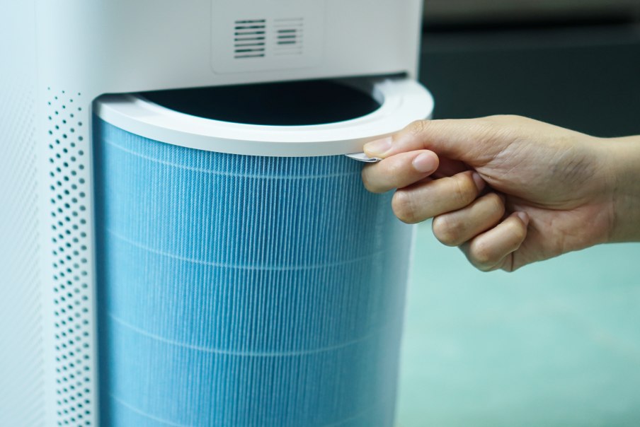 Hepa air filter top hvac