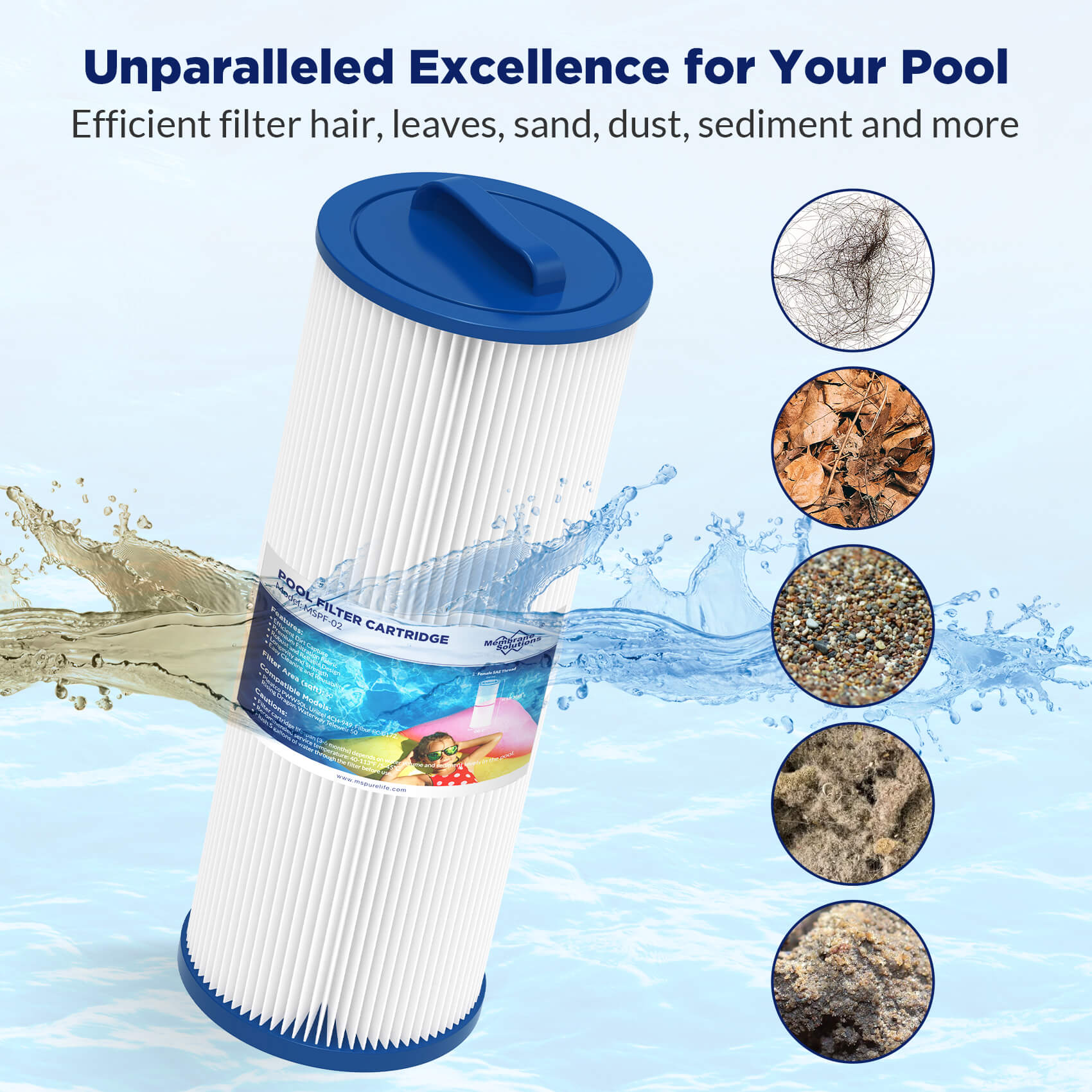 F2 Swimming Pool Filter Cartridge Replacement