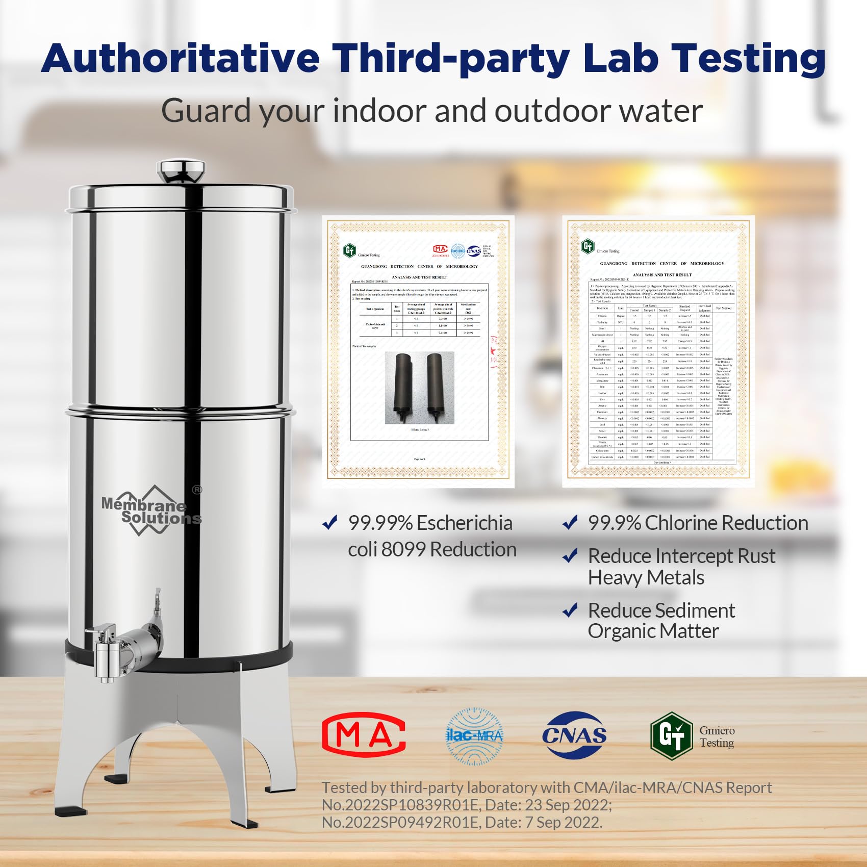 U3 Gravity-fed Water Filter Replacement Compatible for Black Berkey