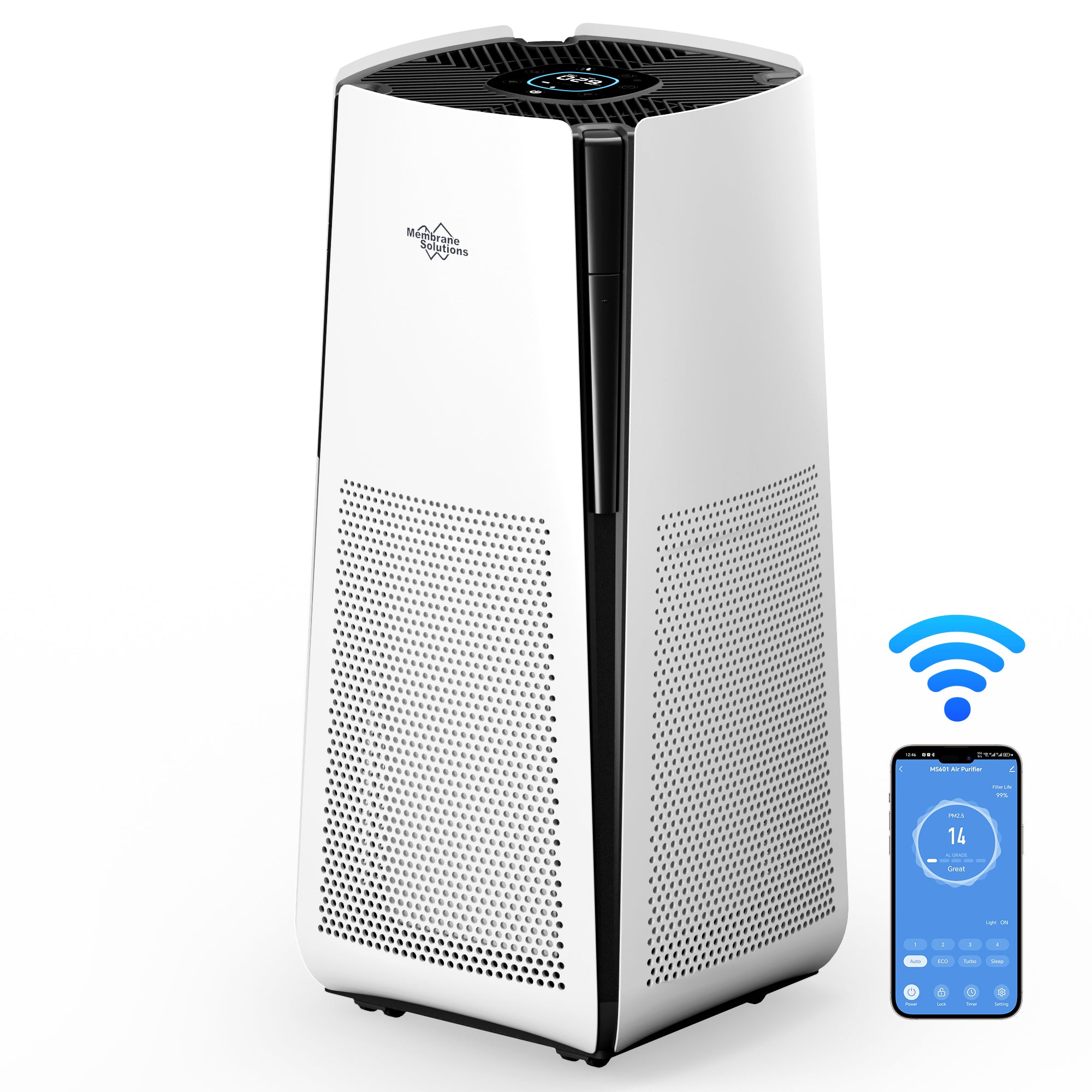 MS601 Extra Large Room Air Purifier For Allergen Remover