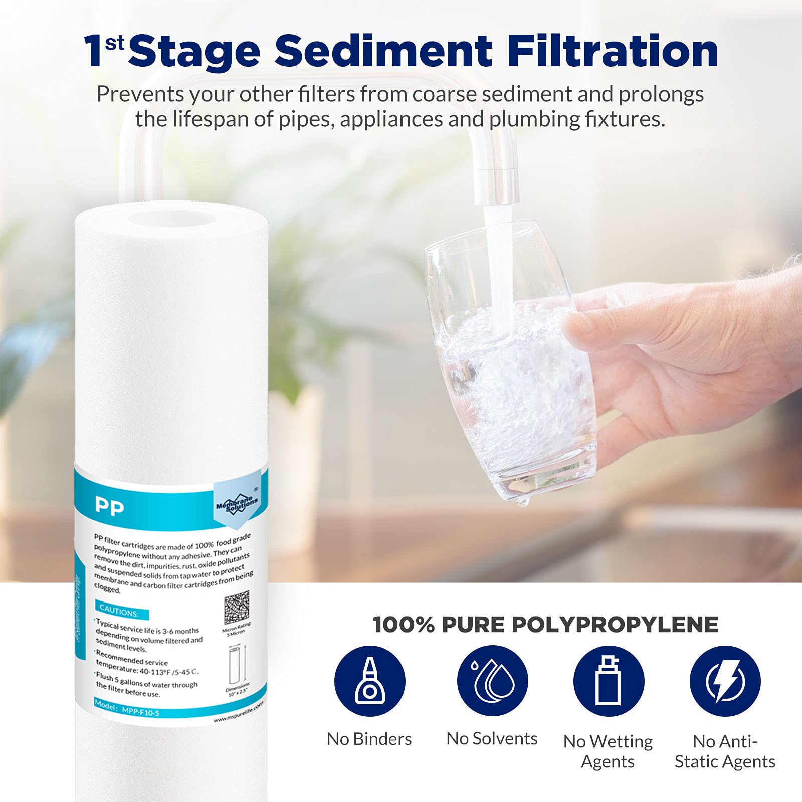 Setup 5-stage Reverse Osmosis System for Home Under Sink
