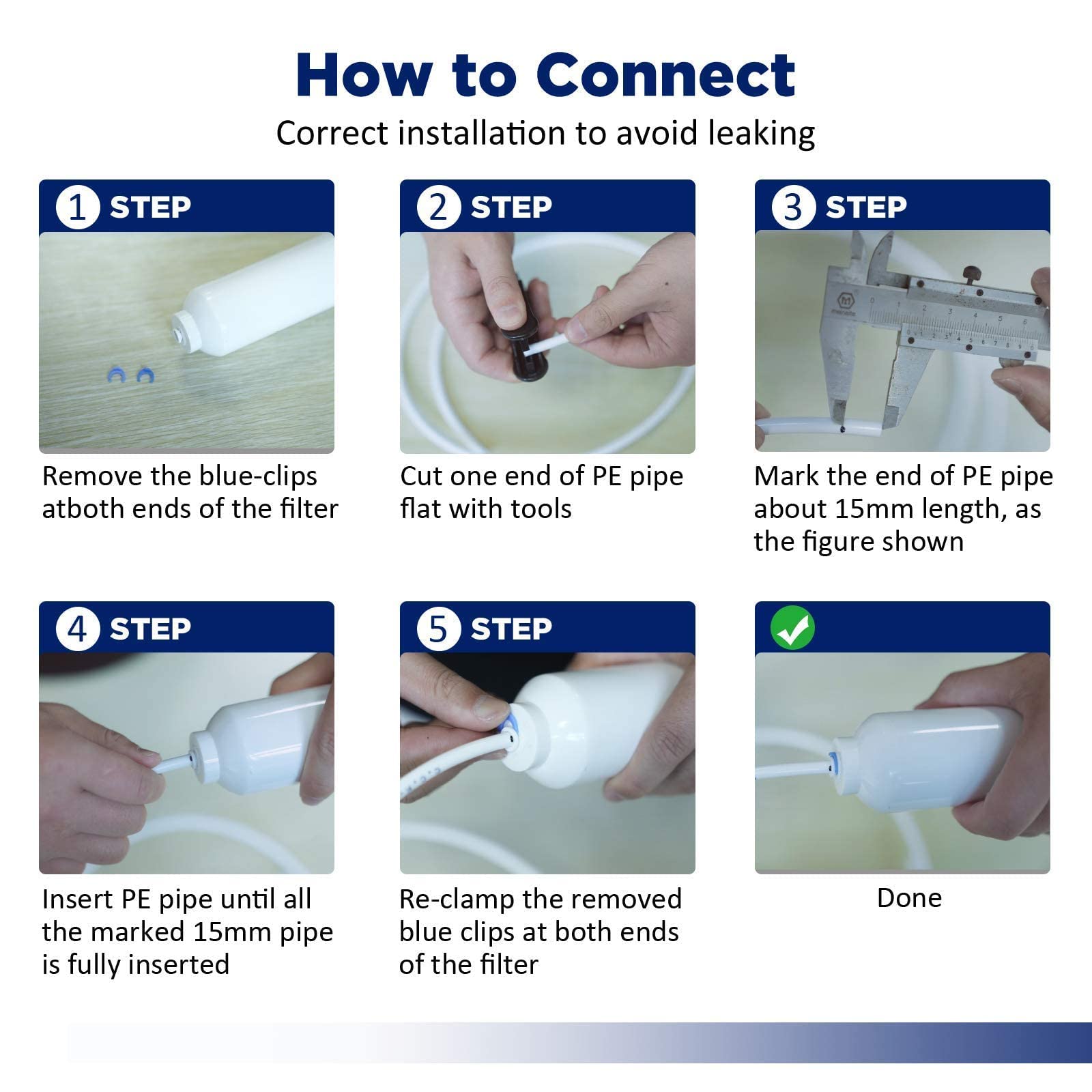 50 GPD RO Membrane and 2x T33 Inline Carbon Filters