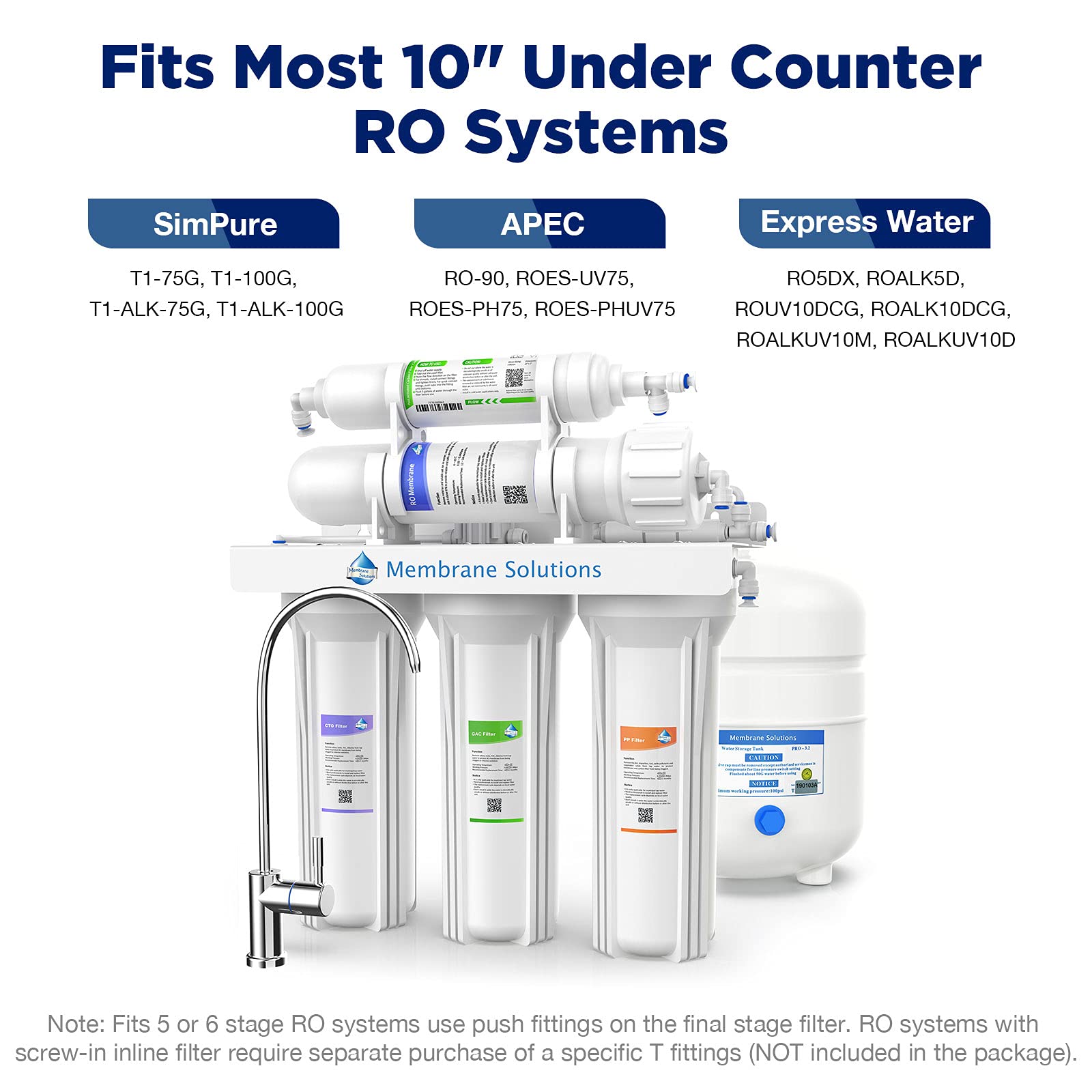 Setup 5-stage Reverse Osmosis System for Home Under Sink