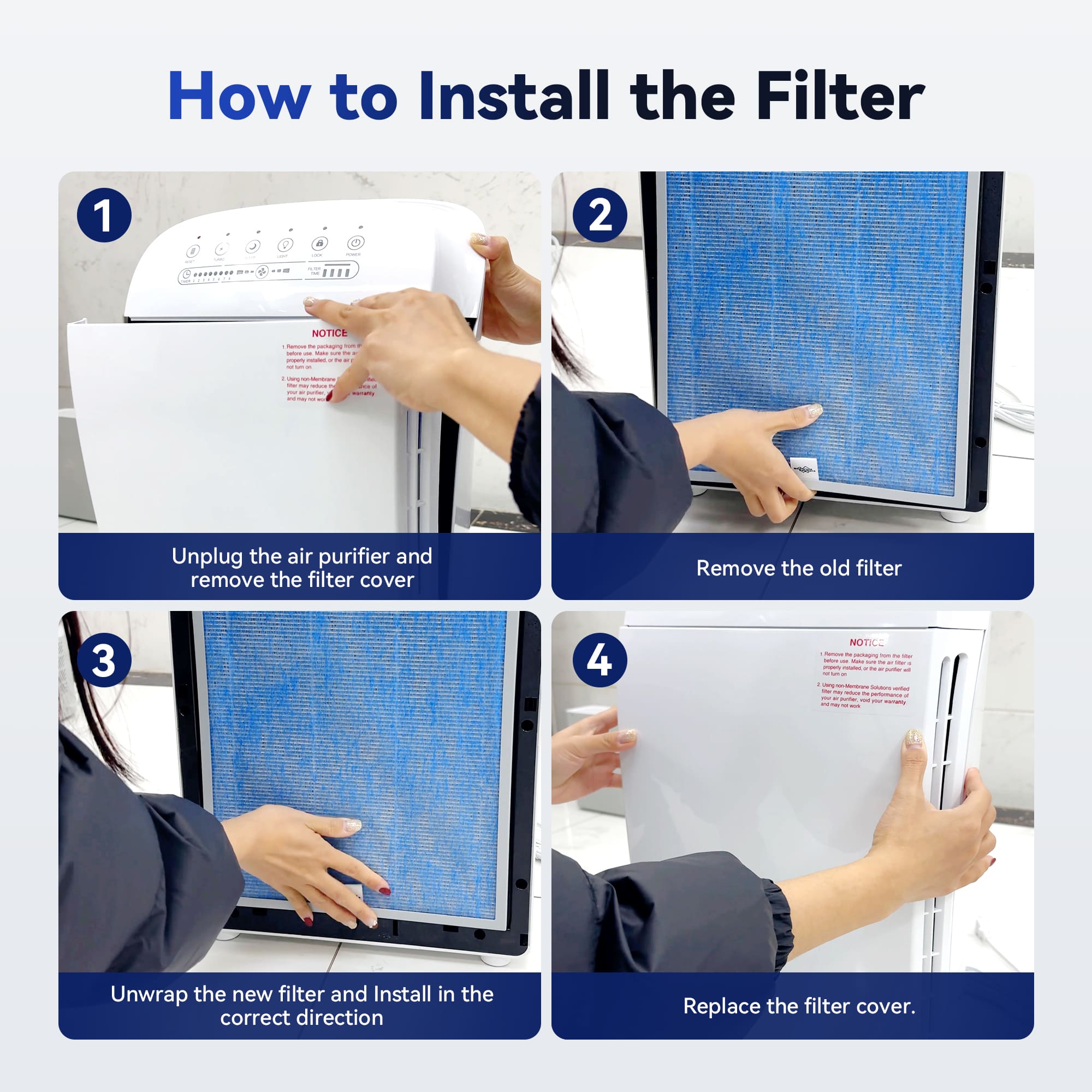 Original MSA3/MSA3S Series True HEPA Air Purifier Filter Replacement