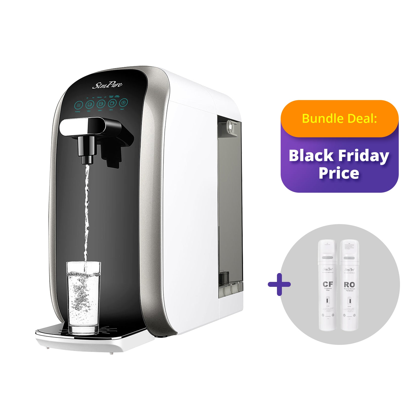 Y7P-BW | Y7P-W  Countertop Water Filter Dispenser