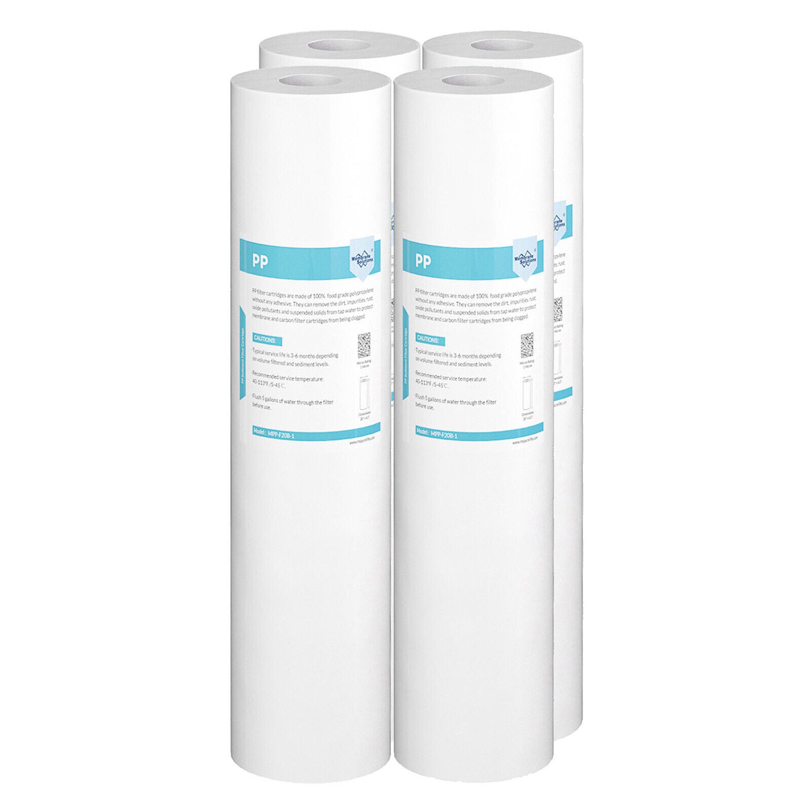 Melt-Blown Sediment Water Filter Big Blue Cartridge 1/5 μm 20"x4.5"