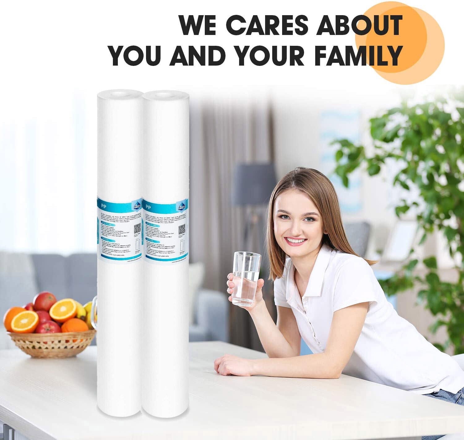 20'' x 2.5" Sediment Water Filter Replacement Cartridge Whole House