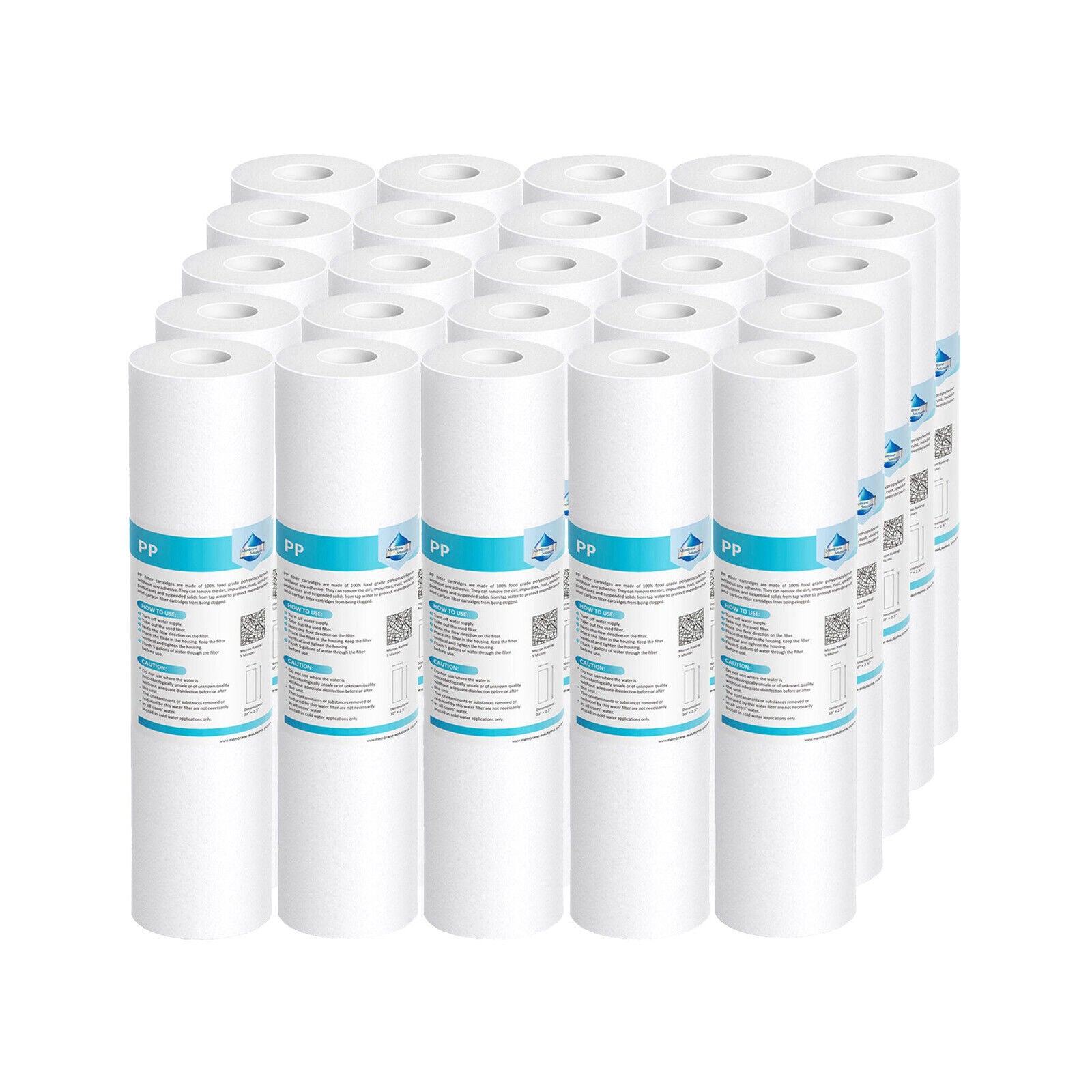 10"x 2.5" Melt-Blown Sediment Water Filter Replacement Polypropylene Cartridge