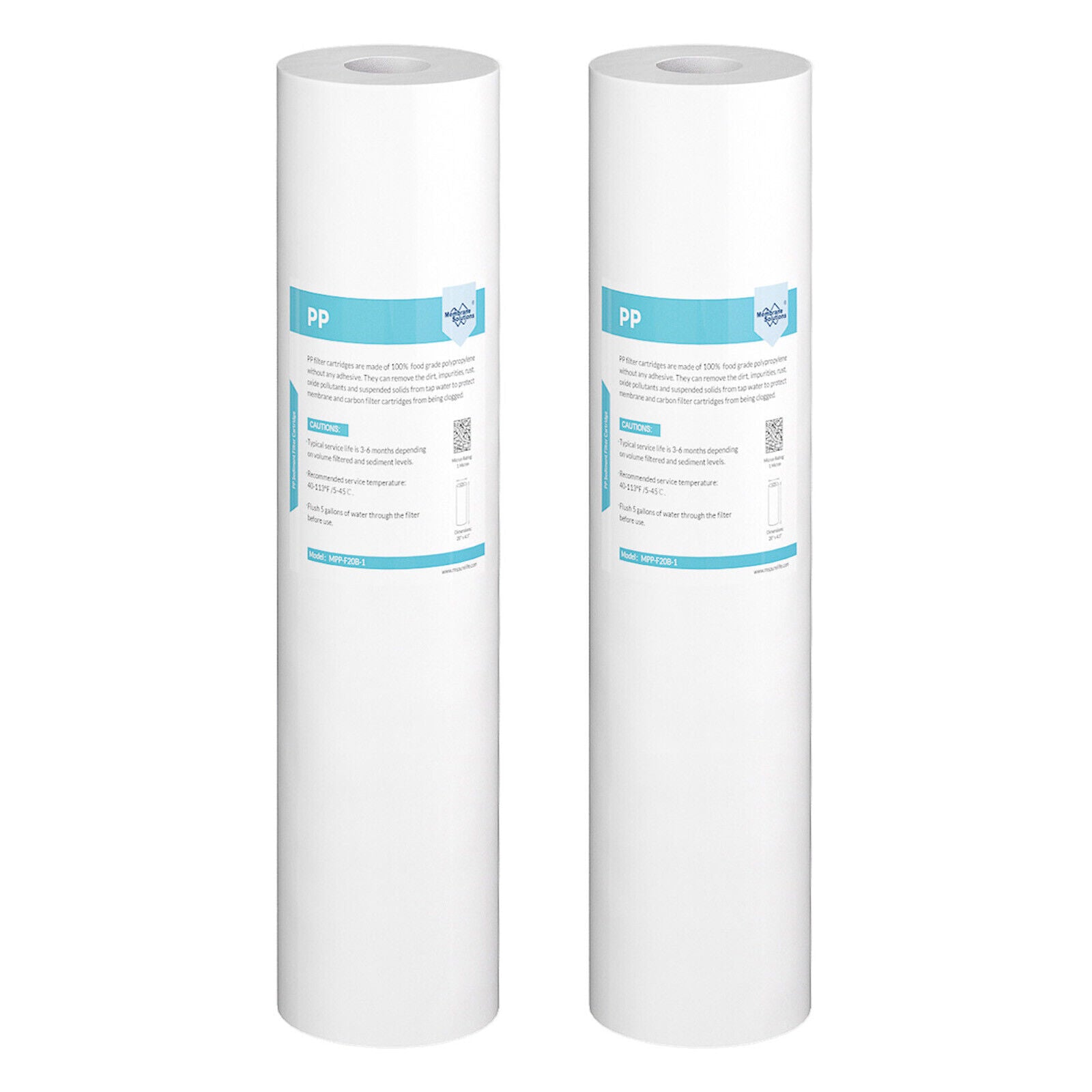 Melt-Blown Sediment Water Filter Big Blue Cartridge 1/5 μm 20"x4.5"