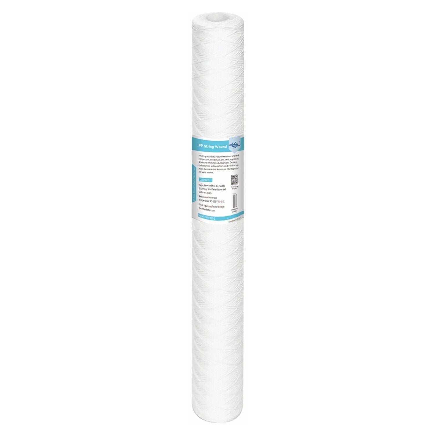 20" x 2.5" String Wound Whole House Well Water Sediment Filter Cartridge