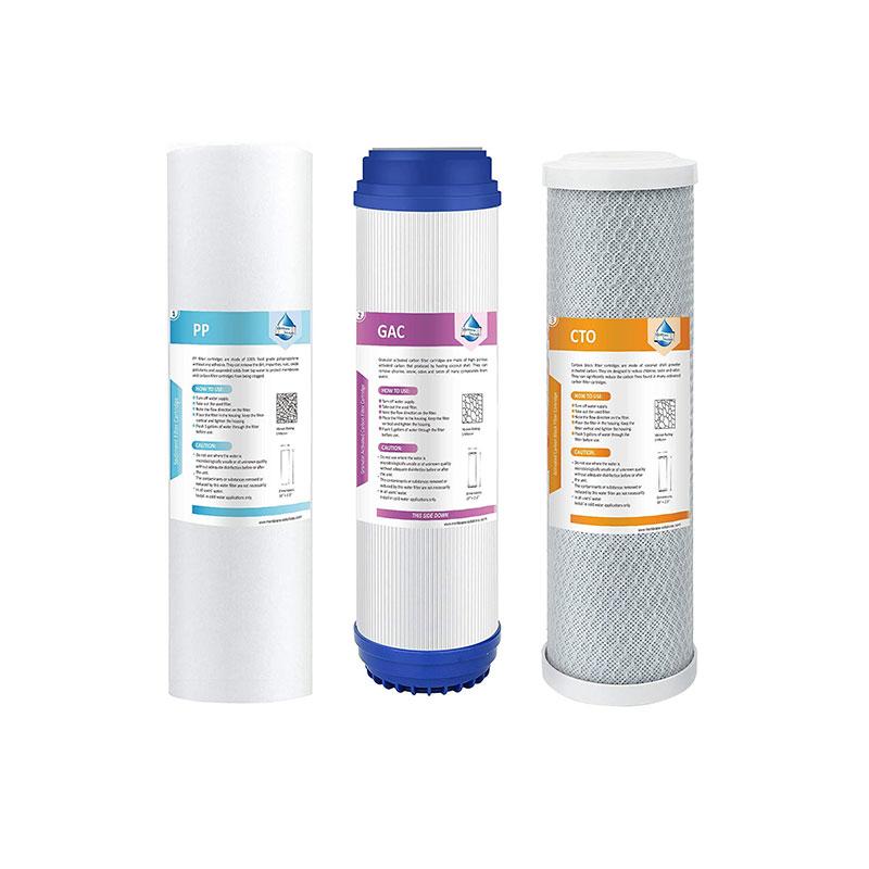 3 Stage Prefilter Replacement Supply Filter Cartridge Pack Set (6 Months)-Replacement Filters-Membrane Solutions-Membrane Solutions