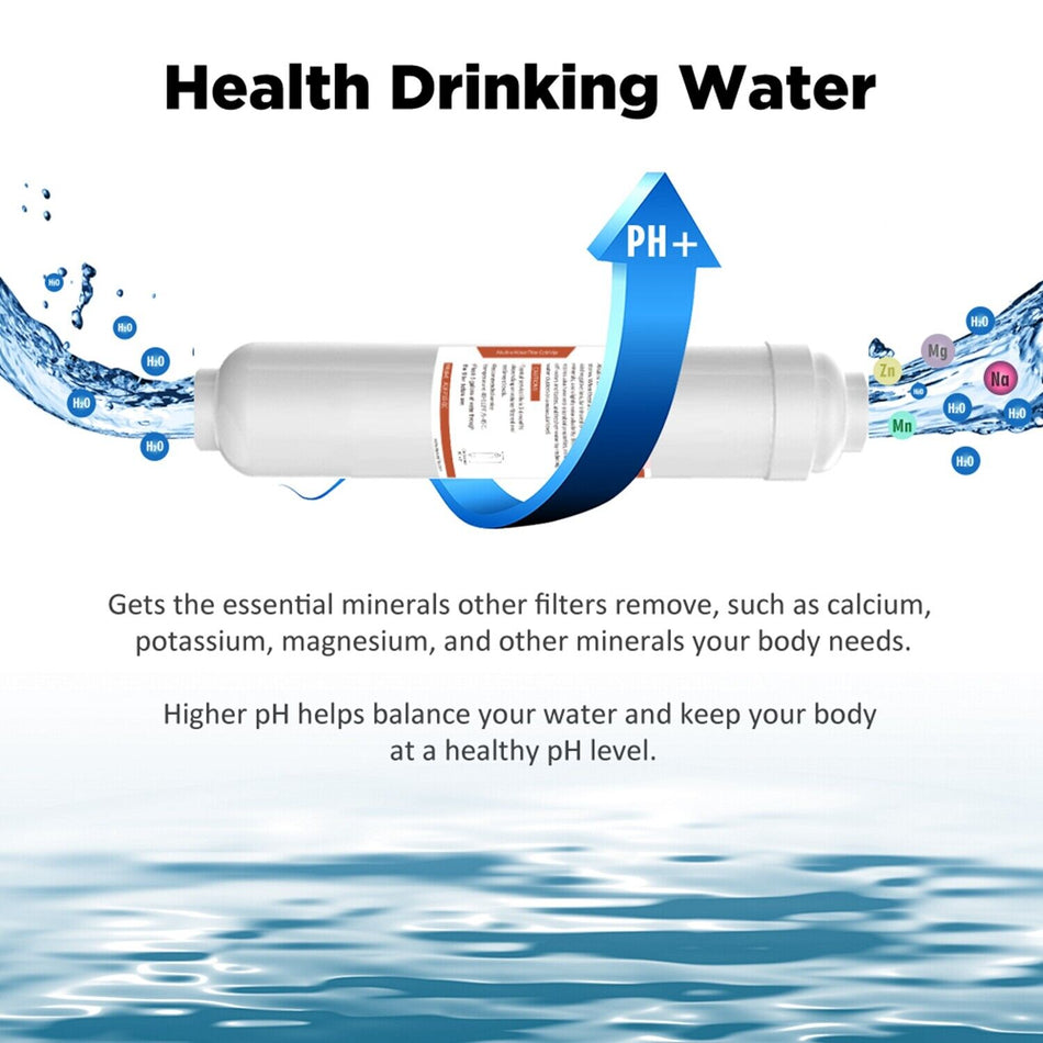 PH+ Inline Mineral Alkaline Water Replacement Filter