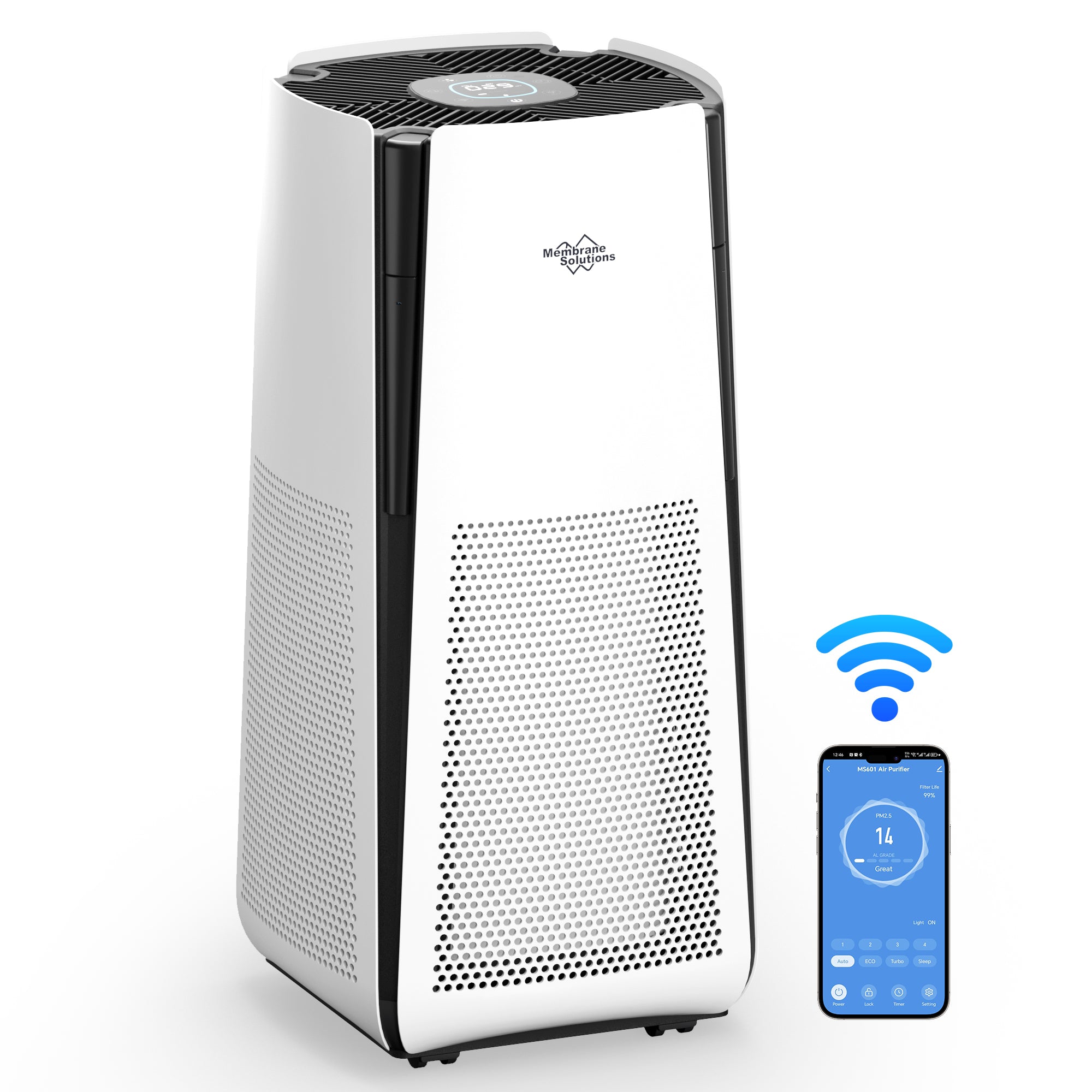 MS601 Extra Large Room Air Purifier Help With Allergies