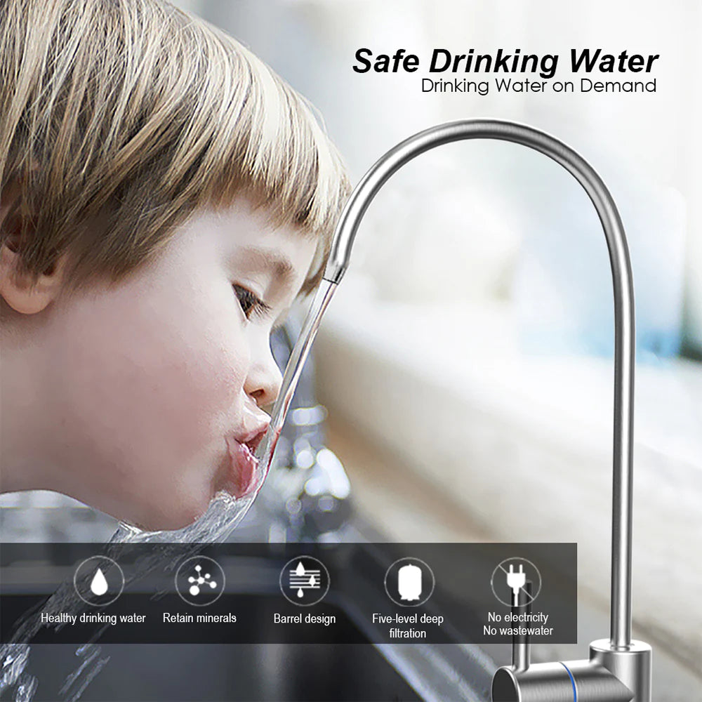 T1-6 Serial Alkaline Water Filter Machine with 6 Stage Reverse Osmosis Water System for Home