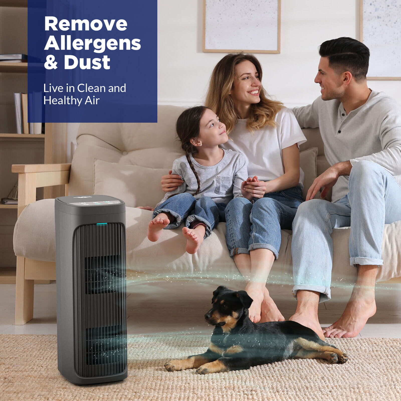 MS19 Ozone-free Air Purifier Help With Smoke