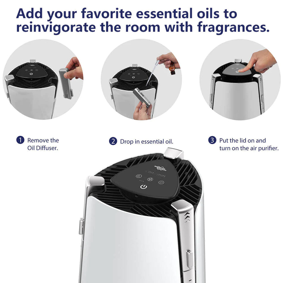 MS50 Air Purifier With Essential Oil Function for Smoke and Odor
