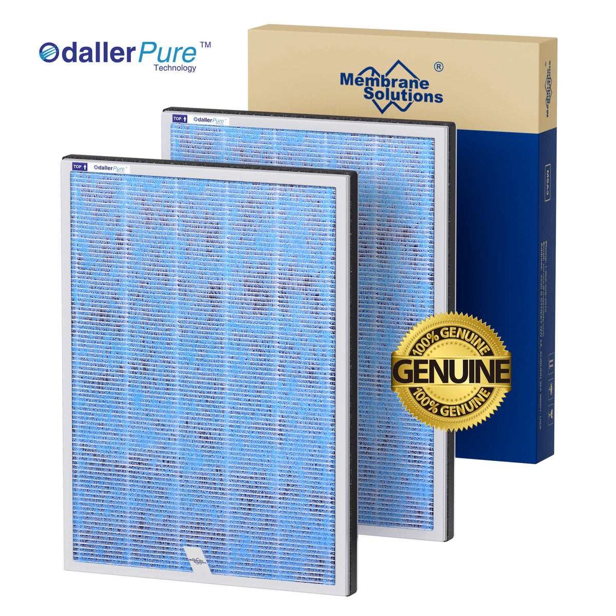Membrane Solutions HEPA Filtre de rechange pour purificateur d'air MSA3/ MSA3S, véritable filtre HEPA 4 en 1 amélioré avec technologie OdallerPure, 1 paquet Membrane Solutions HEPA Filtre de rechange pour purificateur d'air MSA3/ MSA3S, véritable filtre HEPA 4 en 1 amélioré avec technologie OdallerPure, 1 paquet