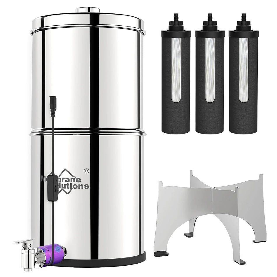 U3 Stainless Steel Travel Gravity-Fed Water Filter for Hiking