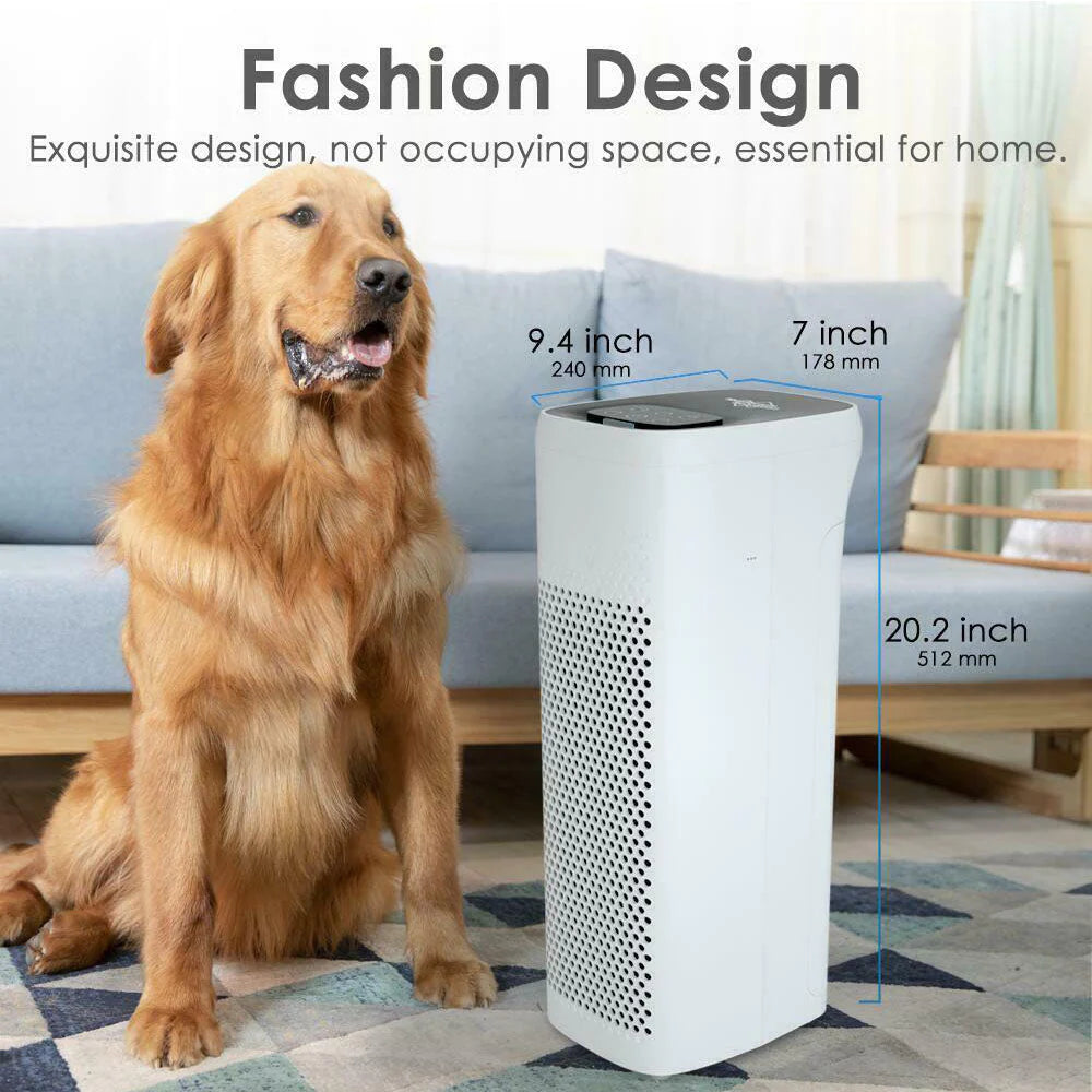 MS18 Air Purifier, Washable Pre-Filter with H13 True HEPA Air Filter for  Large Room 825 Sq Ft 