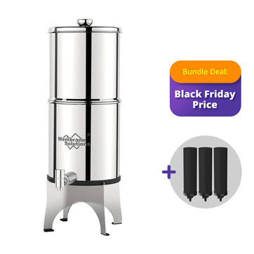 U3 Stainless Steel Travel Gravity-Fed Water Filter for Hiking
