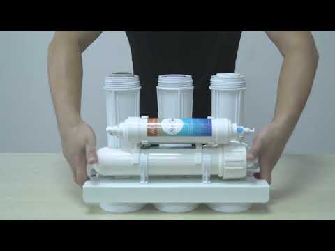 T1 Serial Alkaline Water Filter Machine with 6 Stage Reverse Osmosis Water System for Home