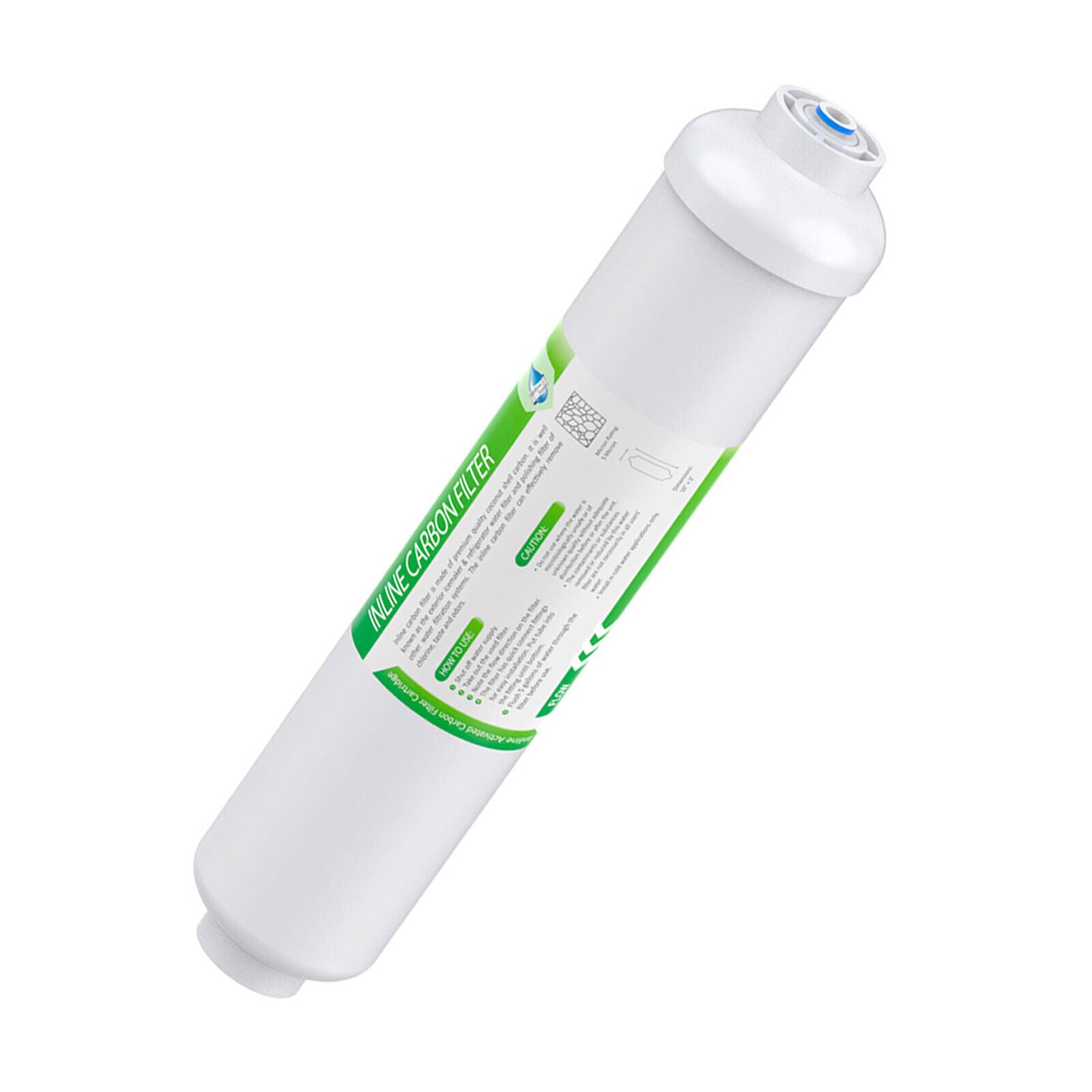 T33 Inline Post Carbon Polishing Water Filter 1/4" Quick Connect
