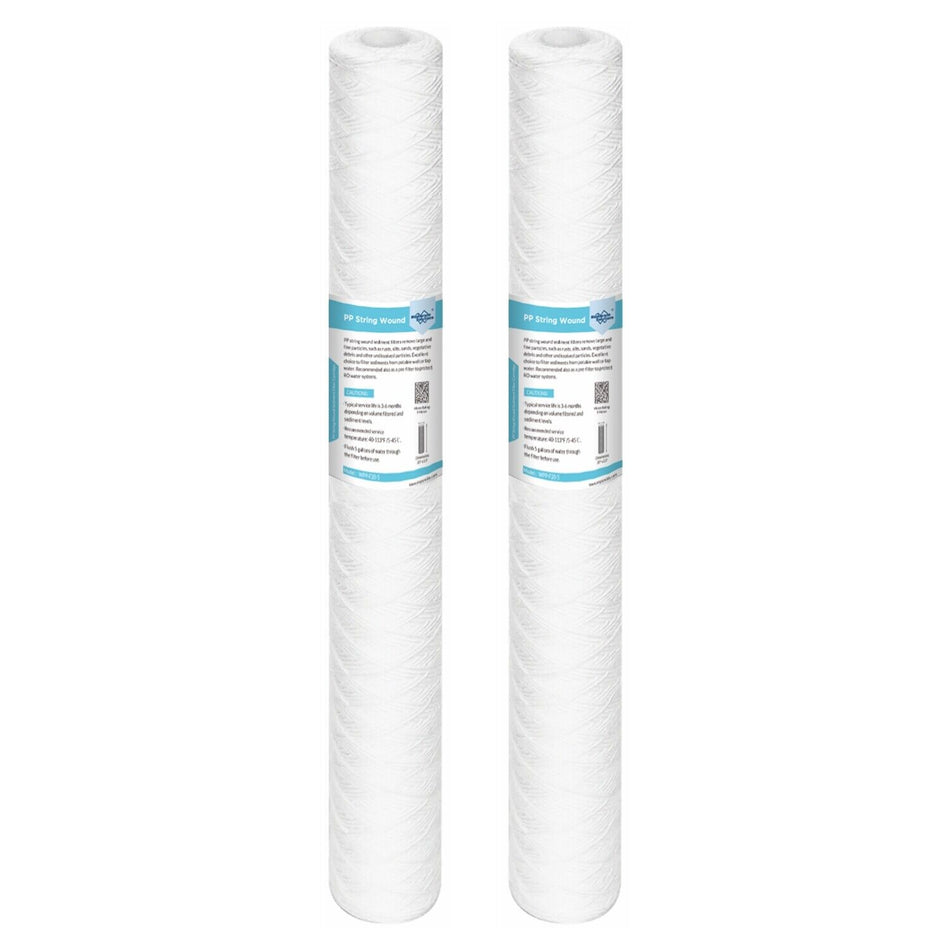 20" x 2.5" String Wound Whole House Well Water Sediment Filter Cartridge