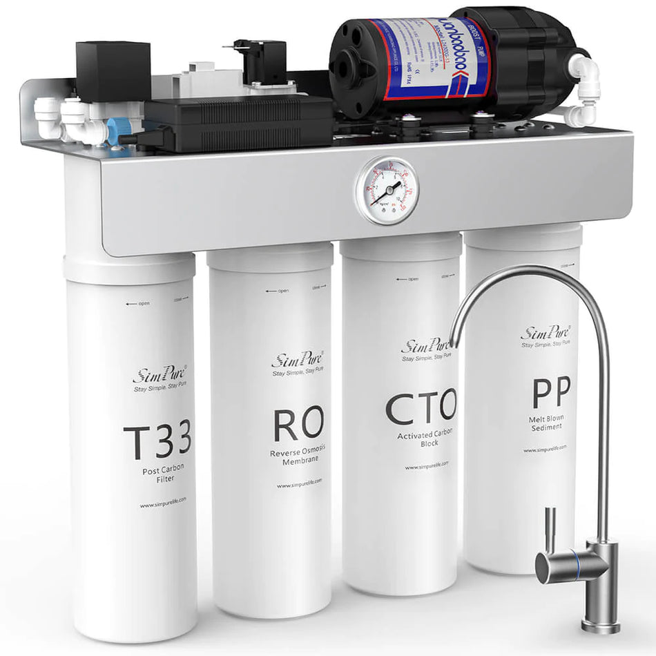 T1-400 UV 8 Stage Tankless Under Sink Reverse Osmosis System