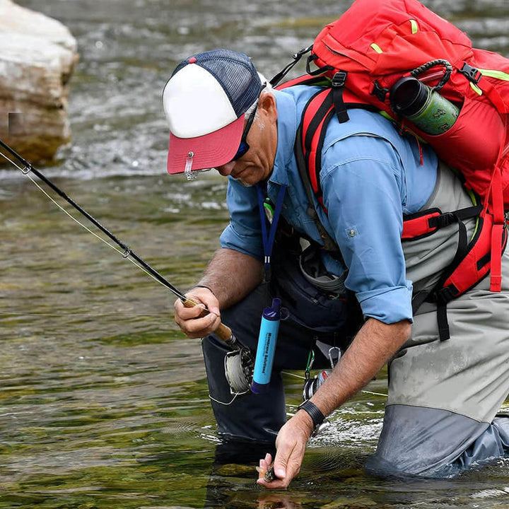 Emergency Water Filtration Life Straw for Camping