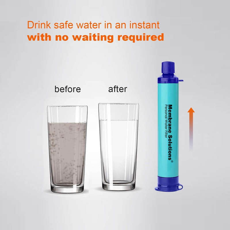 Emergency Water Filtration Straw for Camping