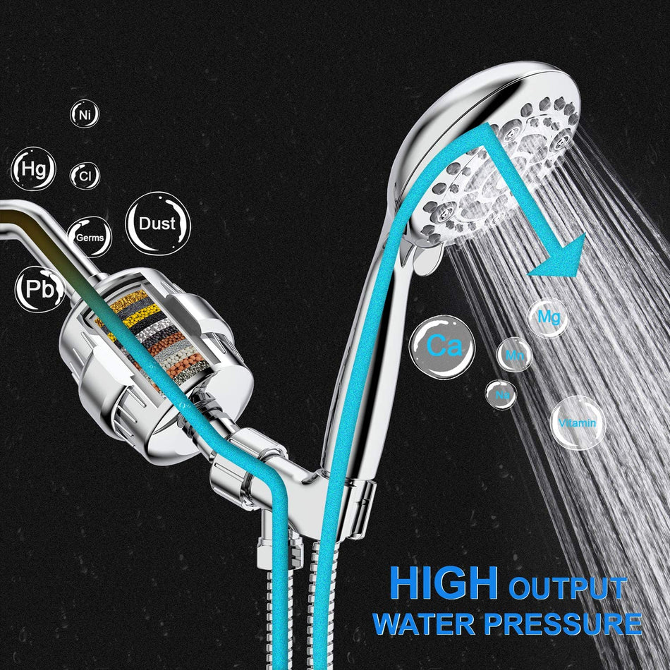 20-Stage Shower Head Filter-Shower Head Filter for Hard Water