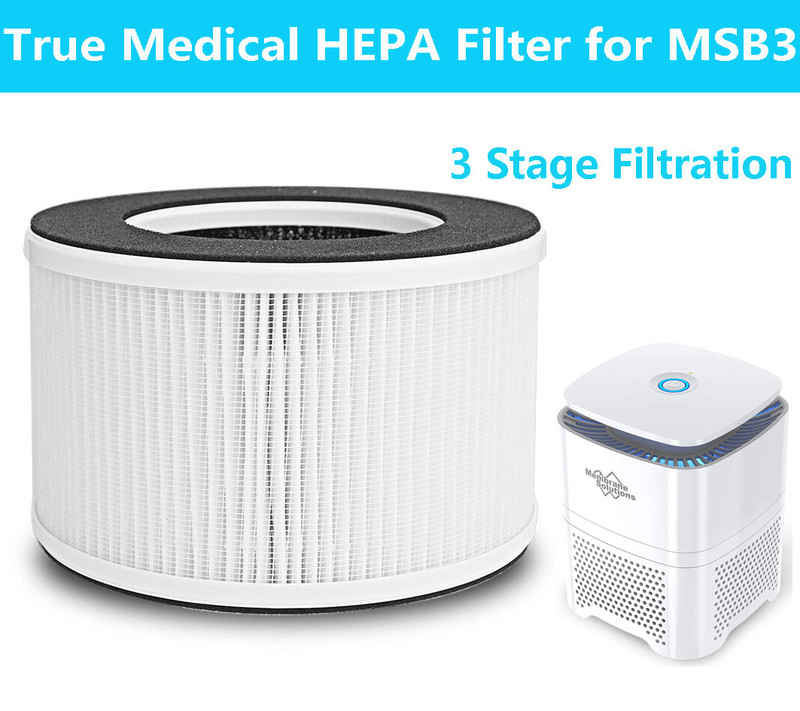 MSB3 True Hepa Air Filter Replacement for Desktop Air Purifier